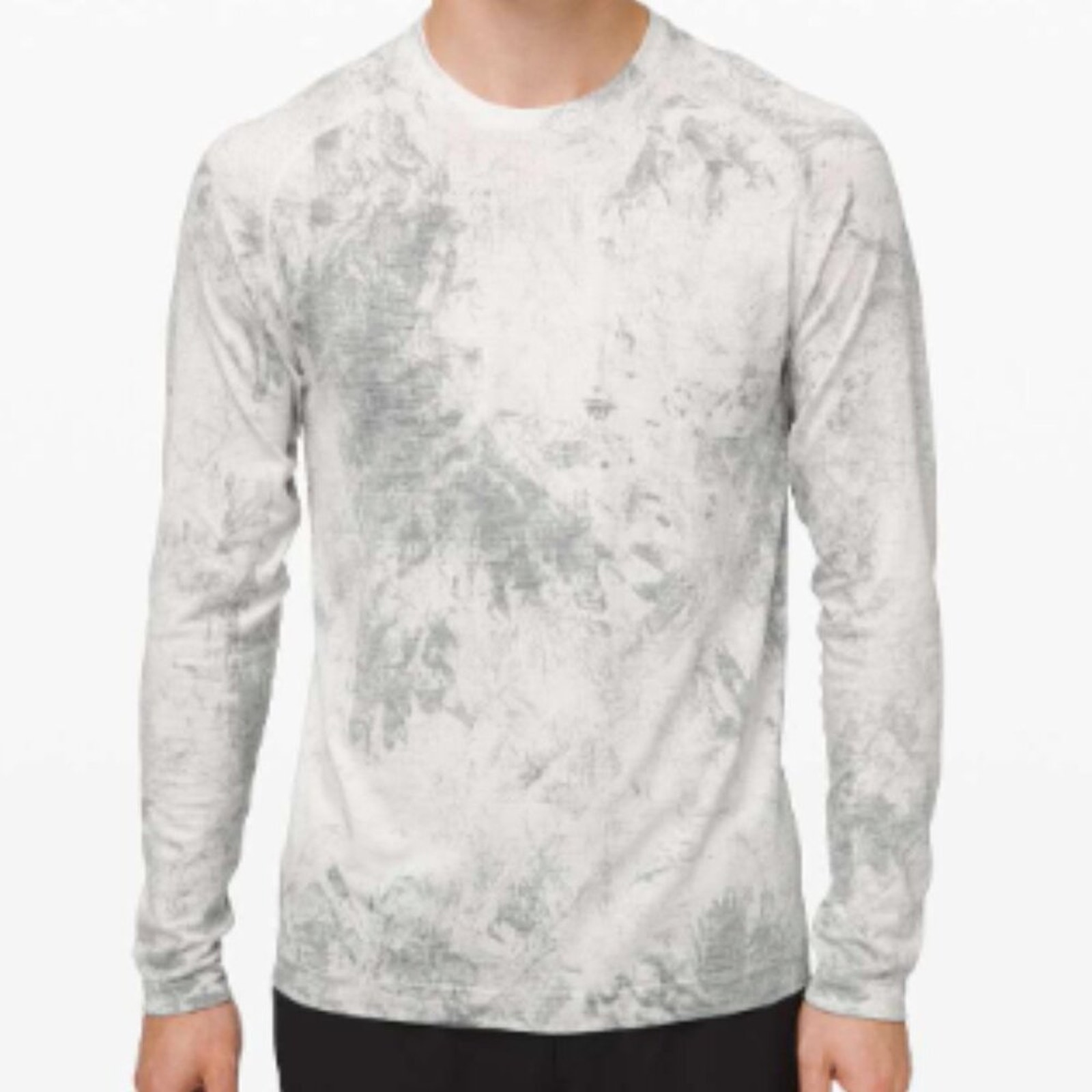 6155 - Lululemon Mens Metal Vent Tech Long Sleeve *Chalk Wash Sz Xs